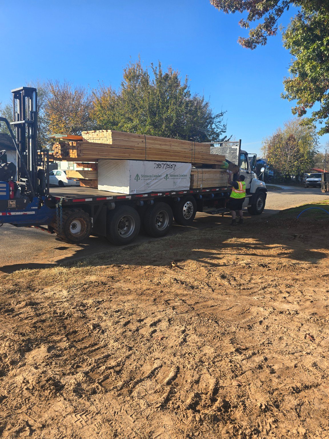 Foundation work in progress at 2229 NW 34 ground-up construction project in Oklahoma City