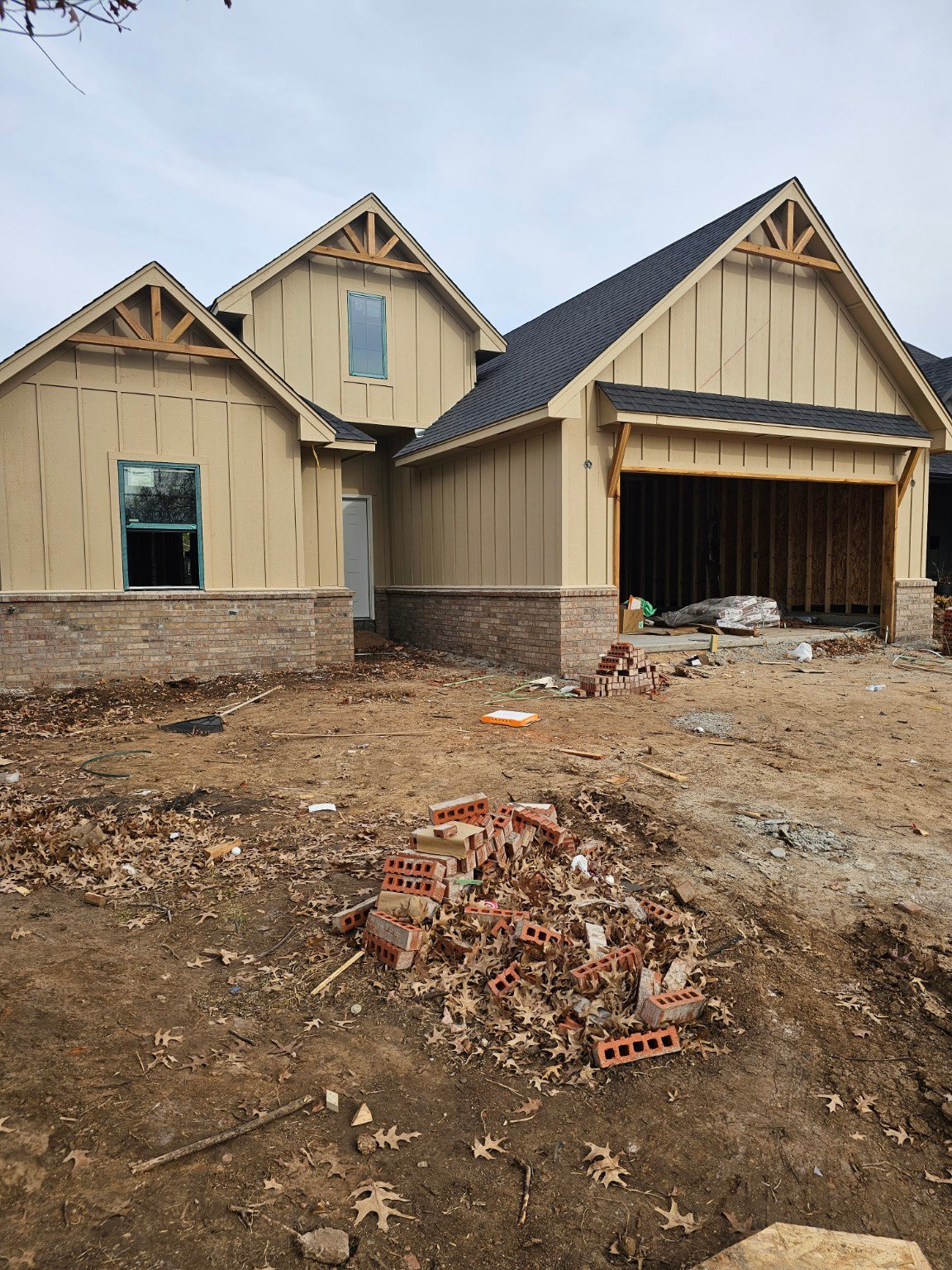 Framing stage at 2229 NW 34 new construction