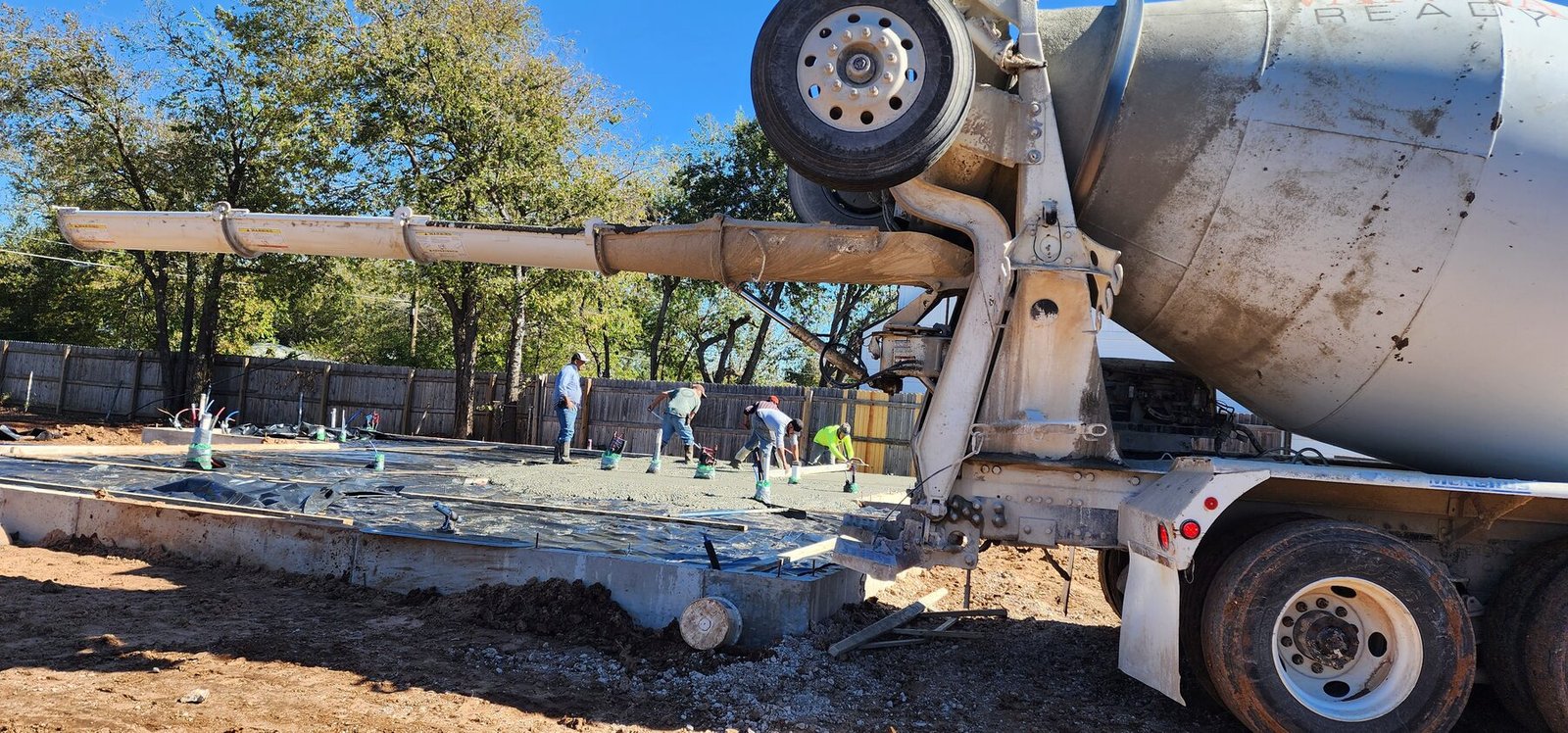 New concrete foundation work for the 2225 NW 34th home