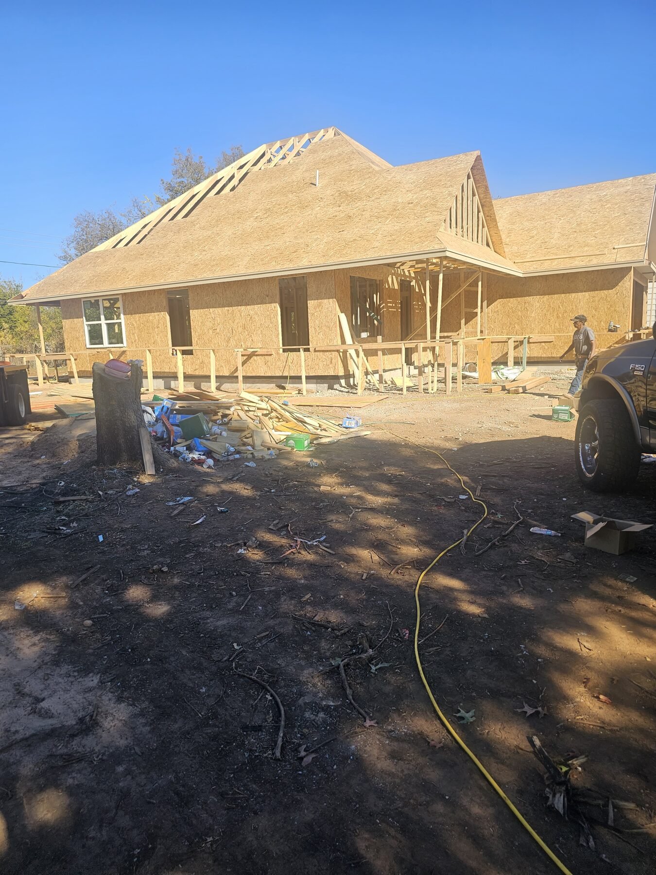 Floor system and structural framing at 2225 NW 34th